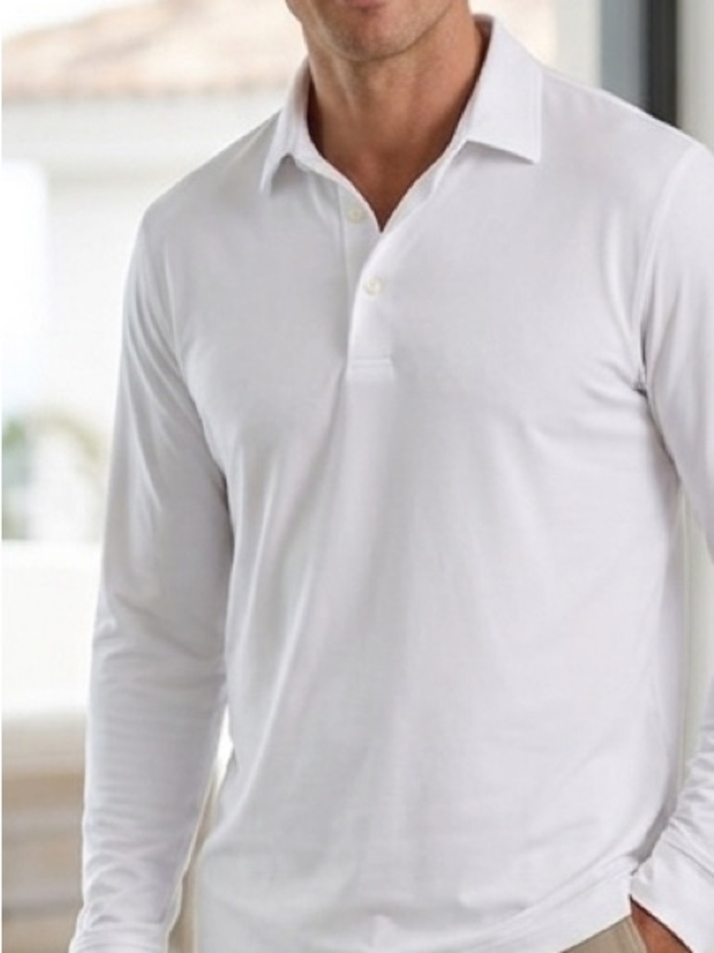 Greg Norman Play Dry Long Sleeve Polo